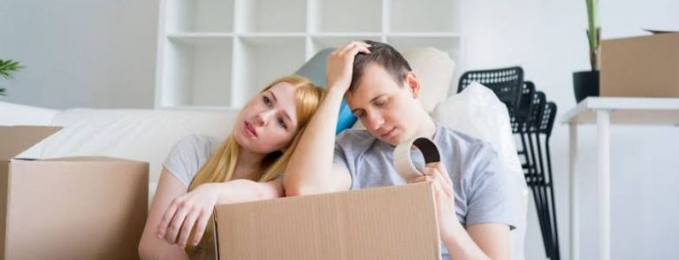 A couple is worrying about their house move