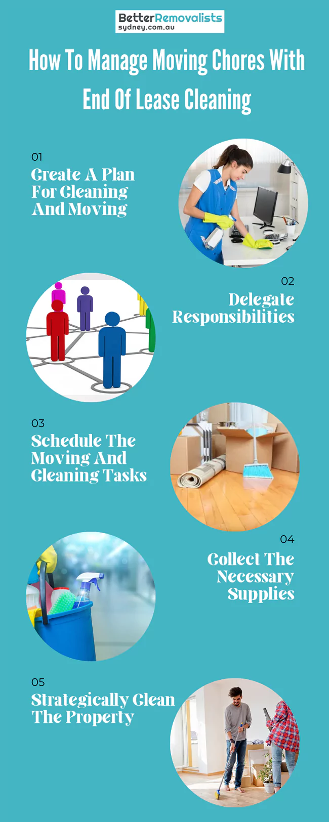 managing moving chores with end of lease clean