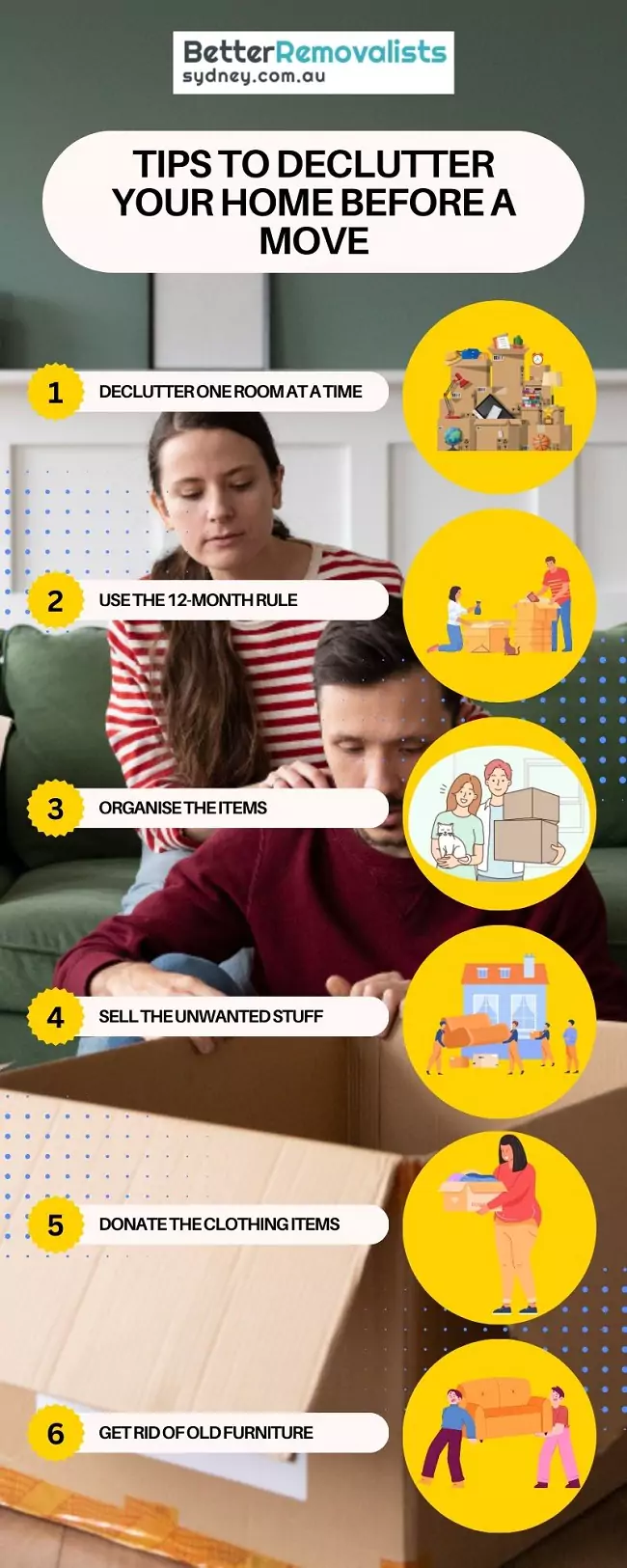 tips on how to declutter for a move