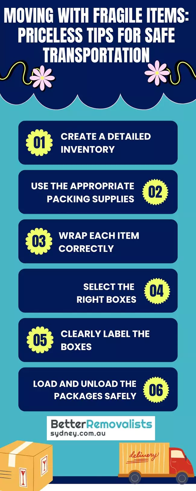 tips for moving fragile items when relocating house