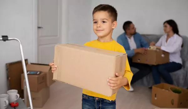 Involve kidsIn The Moving Process